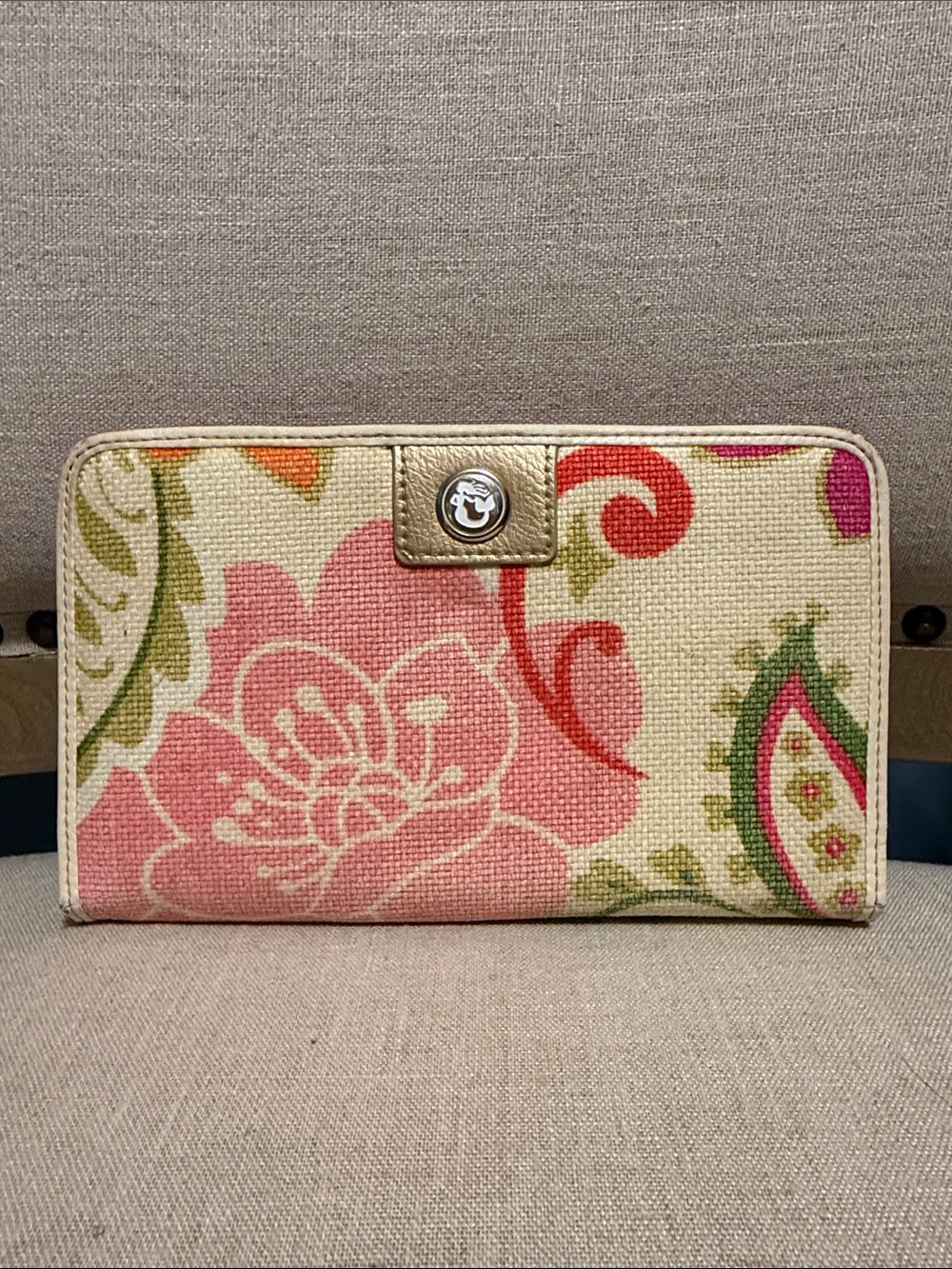 Spartina Floral Canvas Wallet WELL LOVED